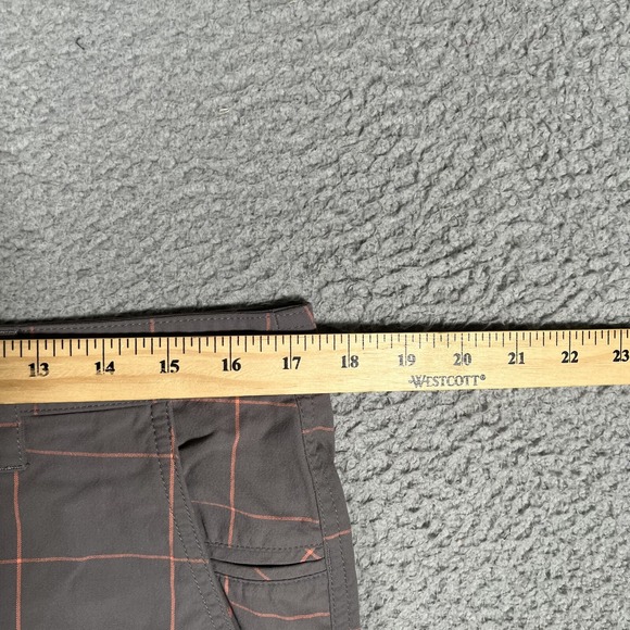 Lululemon Shorts Mens 34 Gray Plaid 5 Pocket Golf Tech Chino Casual Preppy Logo - Picture 6 of 10